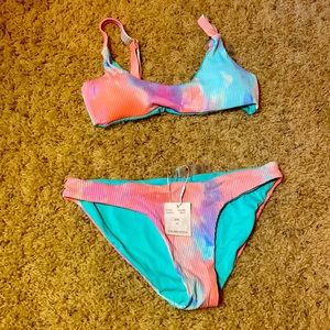 tye-dye bikini set